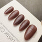 Handmade Press On Cocoa Glow Veil Gel Acrylic Nails 4for3 Timed Offer