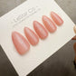 Handmade Press On Peach Milk Sparkle Gel Acrylic Nails 4for3 Timed Offer