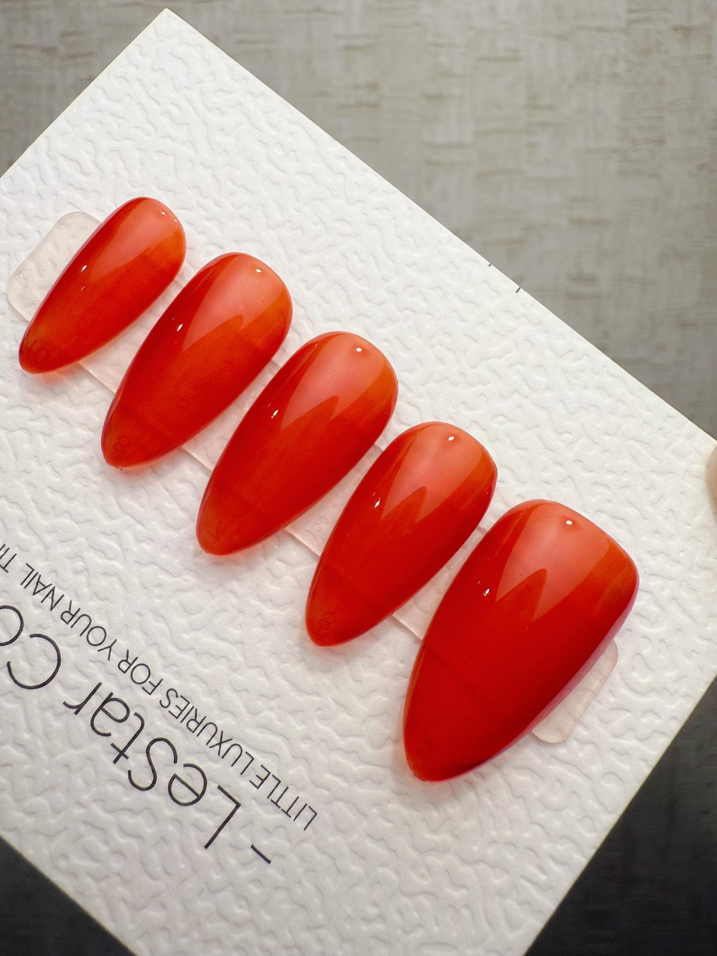 Handmade Press On Juicy Tomato Gel Acrylic Nails 4for3 Timed Offer