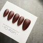Timed Offer 4 For 3) Handmade Press On Smoky Mocha Gel Acrylic Nails
