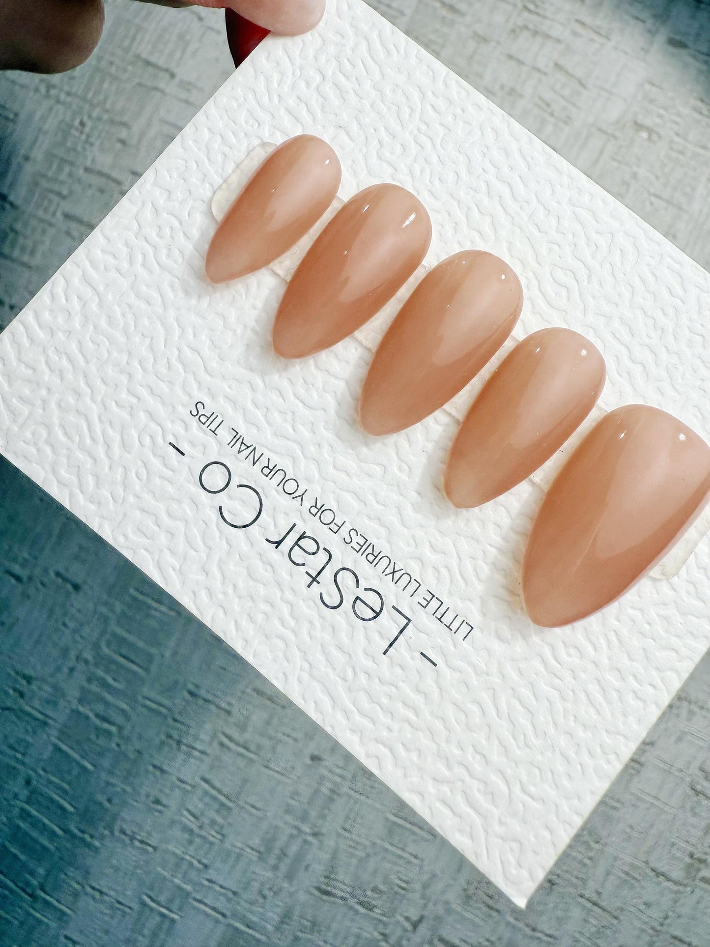 Timed Offer 4 For 3) Handmade Press On Nude Petal Gel Acrylic Nails