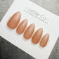 Timed Offer 4 For 3) Handmade Press On Nude Petal Gel Acrylic Nails