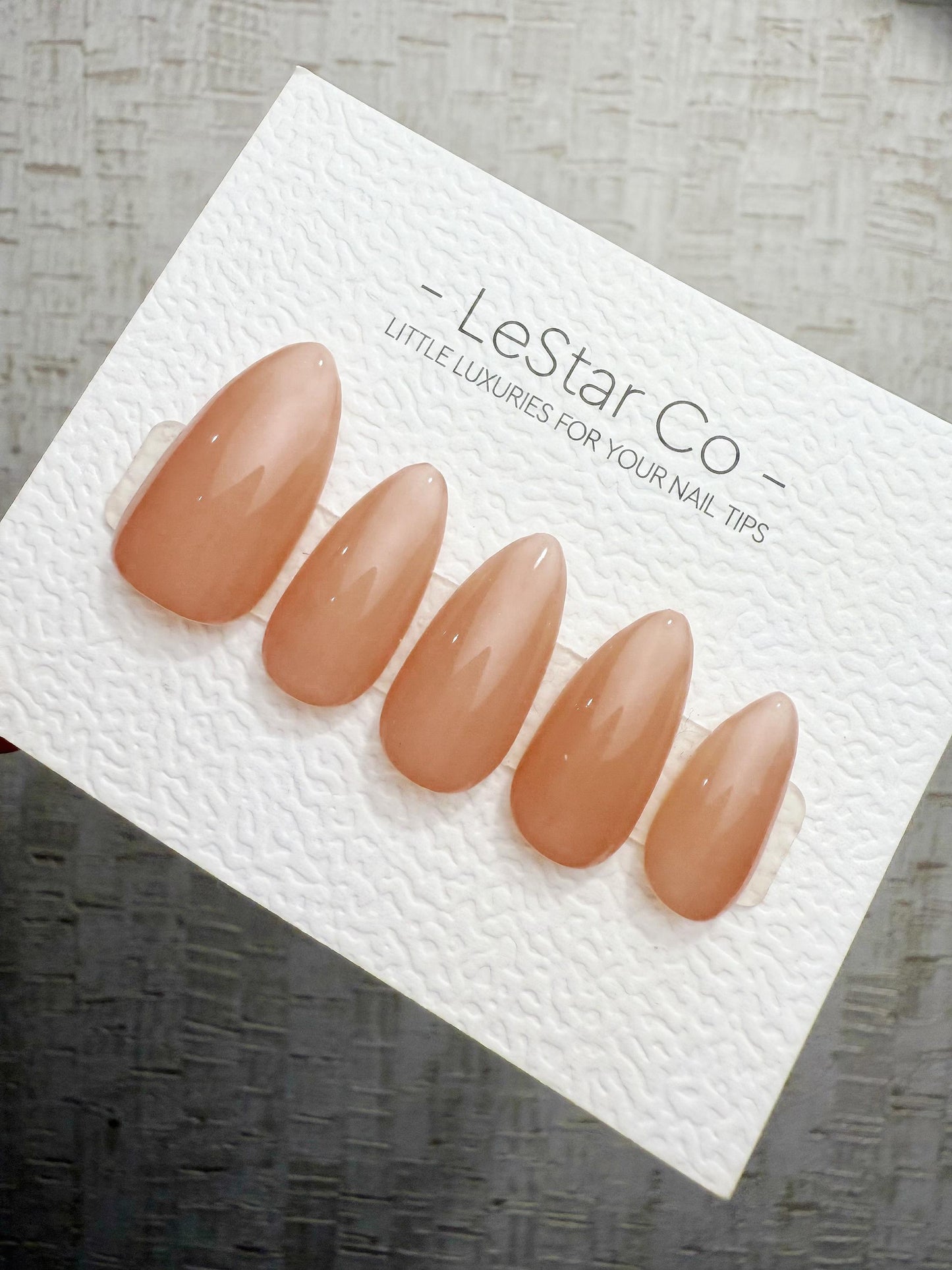 Timed Offer 4 For 3) Handmade Press On Nude Petal Gel Acrylic Nails
