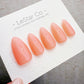 Timed Offer 4 For 3) Handmade Press On Coral Jelly Gel Acrylic Nails