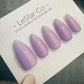 Timed Offer 4 For 3) Handmade Press On Lavender Haze Gel Acrylic Nails
