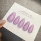 Timed Offer 4 For 3) Handmade Press On Lavender Haze Gel Acrylic Nails