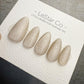 Timed Offer 4 For 3) Handmade Press On Moon Pearl Gel Acrylic Nails