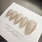 Timed Offer 4 For 3) Handmade Press On Moon Pearl Gel Acrylic Nails