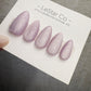 Timed Offer 4 For 3) Handmade Press On Stardust Lilac Gel Acrylic Nails