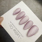 Timed Offer 4 For 3) Handmade Press On Stardust Lilac Gel Acrylic Nails