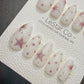 Timed Offer 4 For 3) Handmade Press On Sugar Star Dream Gel Acrylic Nails