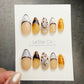 Timed Offer 4 For 3) Handmade Press On Leopard Princess Gel Acrylic Nails