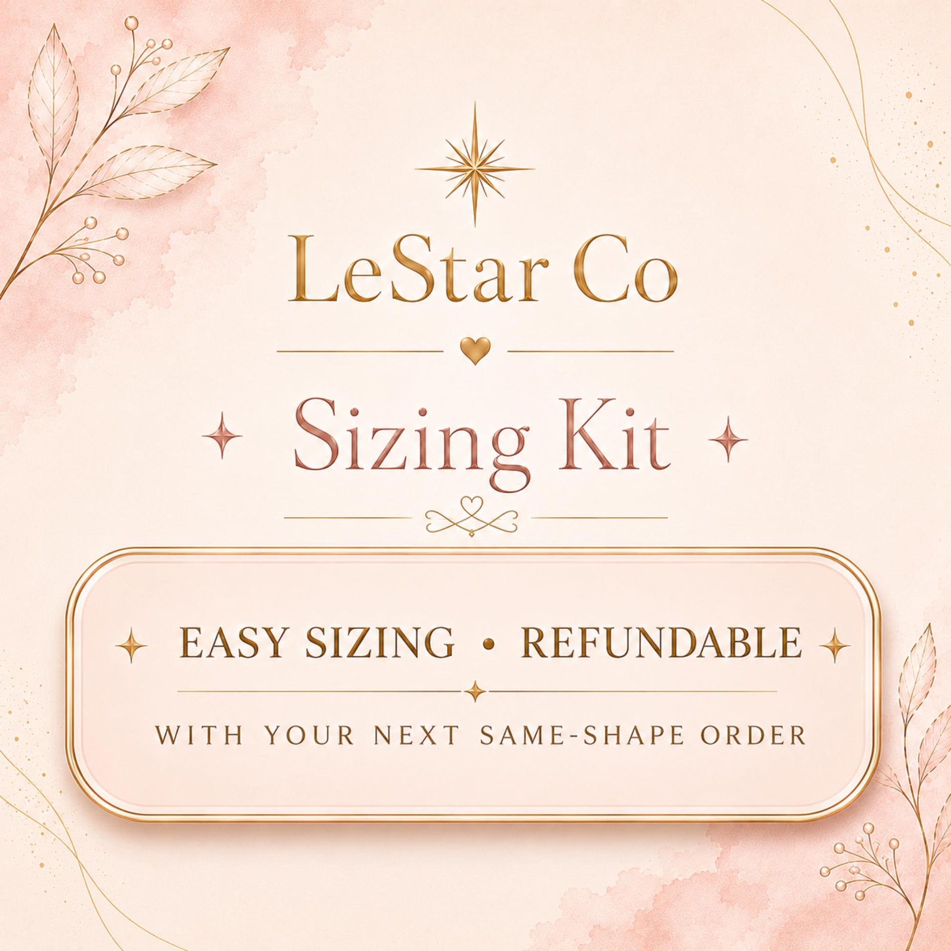 Refundable Press On Nail Sizing Kit | Reusable Nail Size Guide