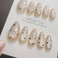 Timed Offer 4 For 3) Handmade Press On Cosmic Dew Gel Acrylic Nails