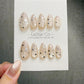 Timed Offer 4 For 3) Handmade Press On Cosmic Dew Gel Acrylic Nails