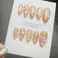 Timed Offer 4 For 3) Handmade Press On Bridal Bloom Gel Acrylic Nails