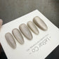 Handmade Lunar Satin Cat Eye Gel Press On Nails – Reusable, Customizable Manicure