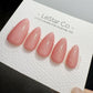 Timed Offer 4 For 3) Handmade Press On Sakura Glow Gel Acrylic Nails