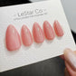 Timed Offer 4 For 3) Handmade Press On Sakura Glow Gel Acrylic Nails