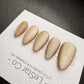 Timed Offer 4 For 3) Handmade Press On Champagne Stardust Gel Acrylic Nails