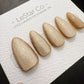 Timed Offer 4 For 3) Handmade Press On Champagne Stardust Gel Acrylic Nails