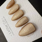 Timed Offer 4 For 3) Handmade Press On Champagne Stardust Gel Acrylic Nails