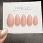Timed Offer 4 For 3) Handmade Press On Blush Veil Gel Acrylic Nails