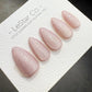 Timed Offer 4 For 3) Handmade Press On Crystal purple Gel Acrylic Nails