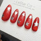 Timed Offer 4 For 3) Handmade Press On Retro Pop Star Gel Nails