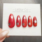 Timed Offer 4 For 3) Handmade Press On Retro Pop Star Gel Nails