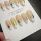 Timed Offer 4 For 3) Handmade Press On Star Pop Gel Acrylic Nails