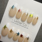 Timed Offer 4 For 3) Handmade Press On Star Pop Gel Acrylic Nails