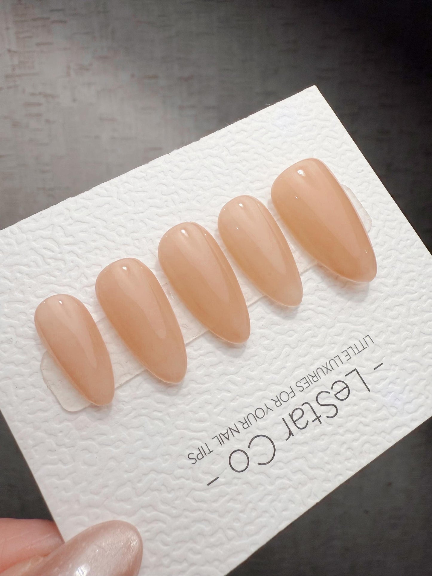 Timed Offer 4 For 3) Handmade Press On Bare Blush Gel Acrylic Nails