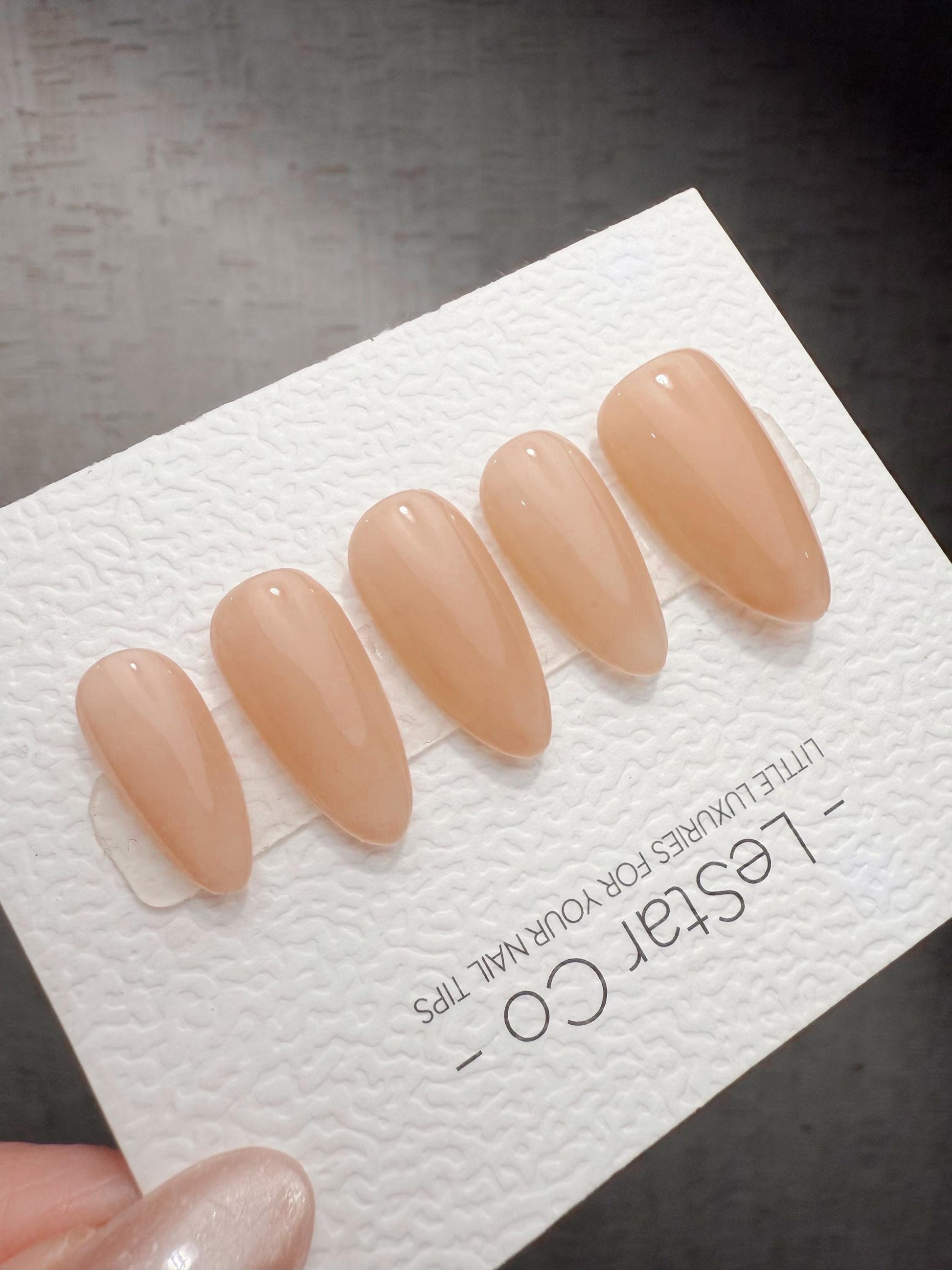 Timed Offer 4 For 3) Handmade Press On Bare Blush Gel Acrylic Nails