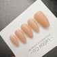Timed Offer 4 For 3) Handmade Press On Bare Blush Gel Acrylic Nails