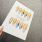 Timed Offer 4 For 3) Handmade Press On Fruit Market Gel Acrylic Nails
