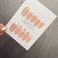 Timed Offer 4 For 3) Handmade Press On Silver Veil Cat Eye Gel Nails