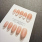 Timed Offer 4 For 3) Handmade Press On Silver Veil Cat Eye Gel Nails