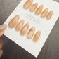 Timed Offer 4 For 3) Handmade Press On Sand Pearl Cat Eye Gel Nails