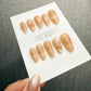 Timed Offer 4 For 3) Handmade Press On Sand Pearl Cat Eye Gel Nails