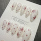 Timed Offer 4 For 3) Handmade Press On Sugar Star Dream Gel Acrylic Nails