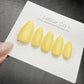 Timed Offer 4 For 3) Handmade Press On Honey Custard Gel Acrylic Nails