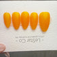 Timed Offer 4 For 3) Handmade Press On Mango Sunrise Gel Acrylic Nails