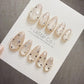 Timed Offer 4 For 3) Handmade Press On Cosmic Dew Gel Acrylic Nails