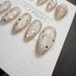 Timed Offer 4 For 3) Handmade Press On Cosmic Dew Gel Acrylic Nails
