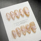 Timed Offer 4 For 3) Handmade Press On Bridal Bloom Gel Acrylic Nails
