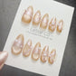 Timed Offer 4 For 3) Handmade Press On Bridal Bloom Gel Acrylic Nails