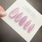 Handmade Lilac Whisper Cat Eye Gel Press On Nails – Reusable, Customizable Manicure