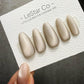 Handmade Silver Cashmere Cat Eye Gel Press On Nails – Reusable, Customizable Manicure