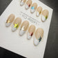 Timed Offer 4 For 3) Handmade Press On Star Pop Gel Acrylic Nails